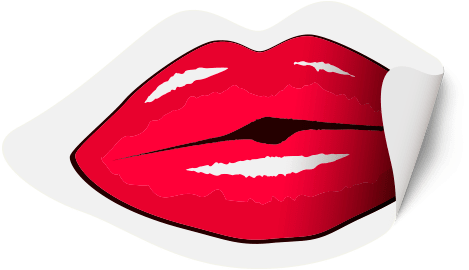 #mouth #red #lips - Illustration Clipart (500x500), Png Download
