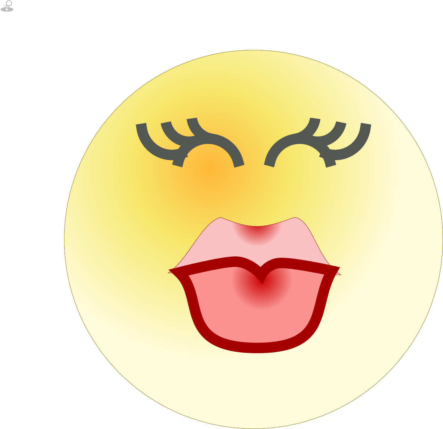 Smiley Face Kiss Clipart (1600x1600), Png Download