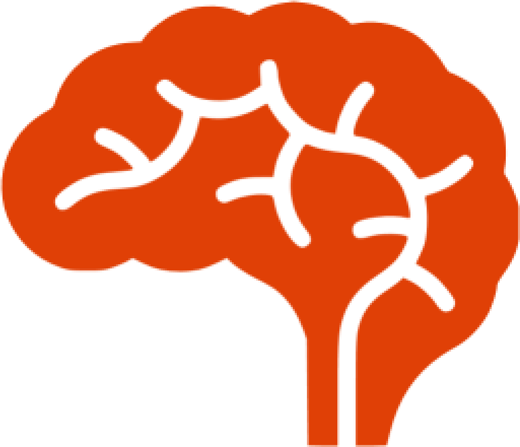 Cropped Soylent Red Brain Icon Free Soylent Red Brain - Brain Icon Png Orange Clipart (1025x881), Png Download