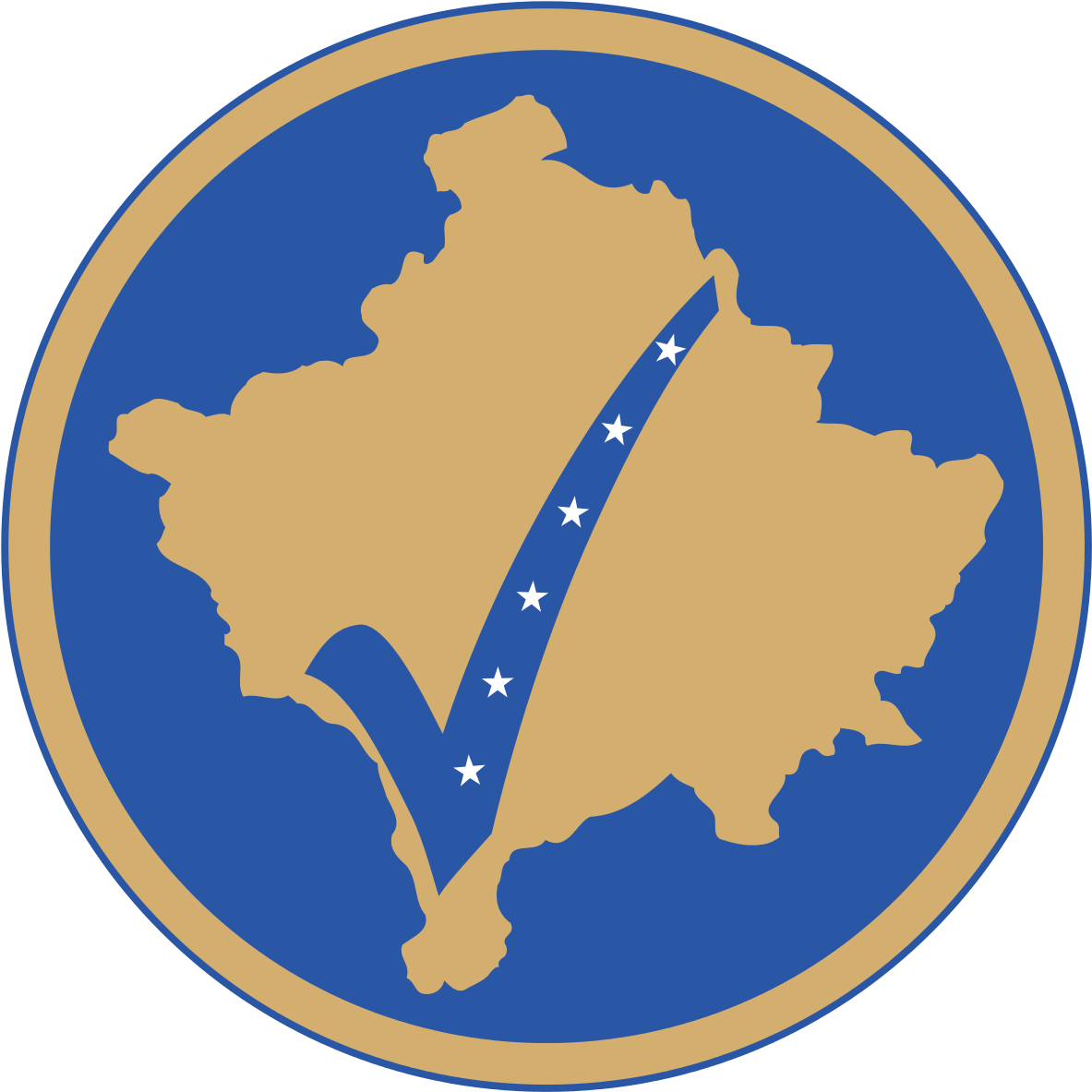 Kosovo Coat Of Arms Clipart (1200x1200), Png Download