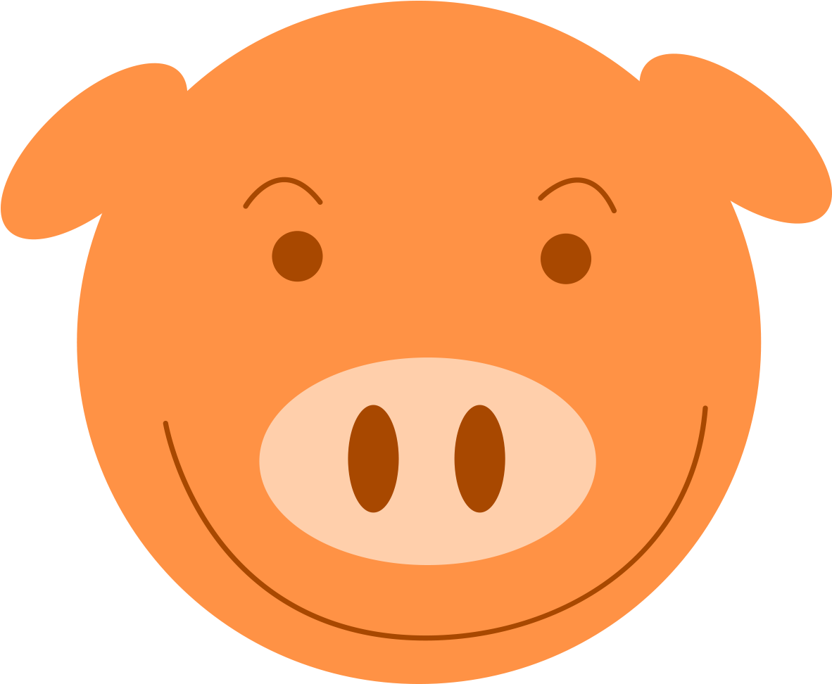Domestic Pig Clip Art - Clip Art - Png Download (1181x1181), Png Download