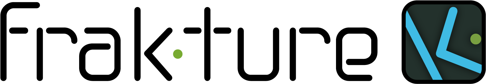 Frakture Clipart (1801x381), Png Download