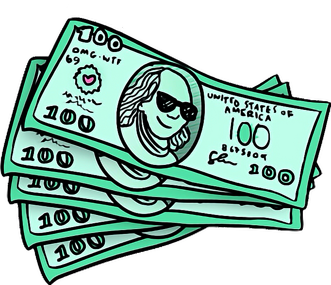 Tumblr Money - Money Transparent Clipart (682x586), Png Download