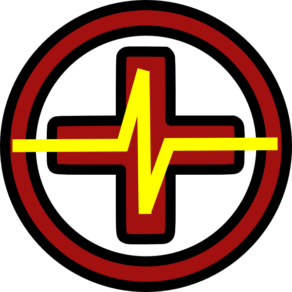 Transparent Cpr Clipart - Cartoon First Aid Sign - Png Download (600x600), Png Download