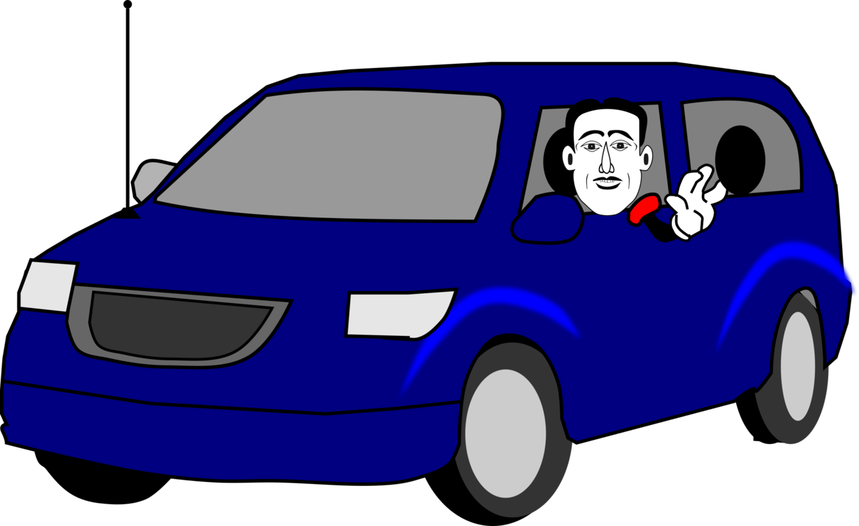 Electric Blue,electric Car,car - Clipart Blue Minivan - Png Download (1225x750), Png Download