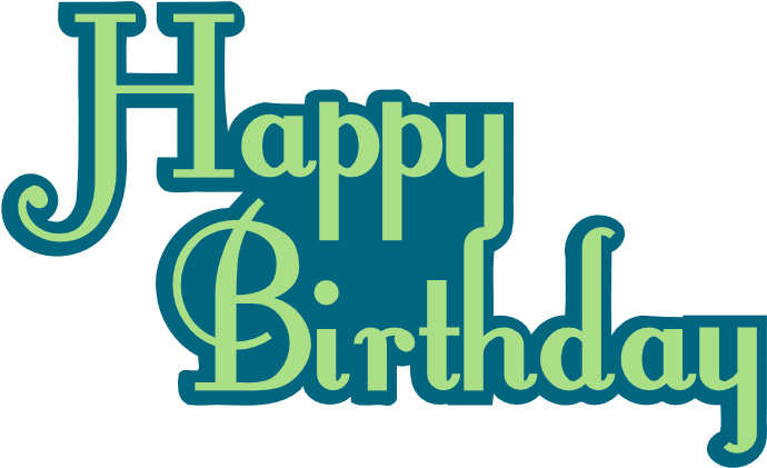 Happy Birthday Title Design Clipart (834x477), Png Download