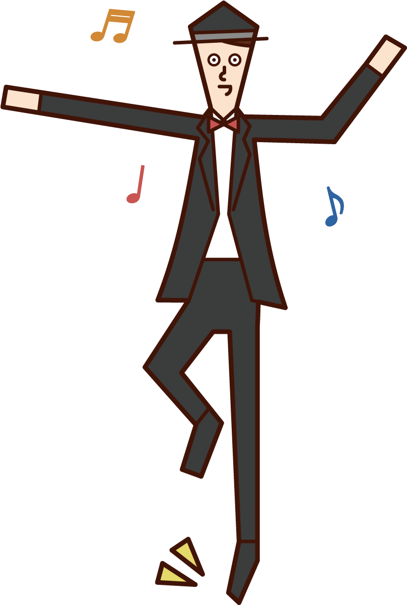 Illustration Of Tap Dancer - Illustration Clipart (901x1351), Png Download