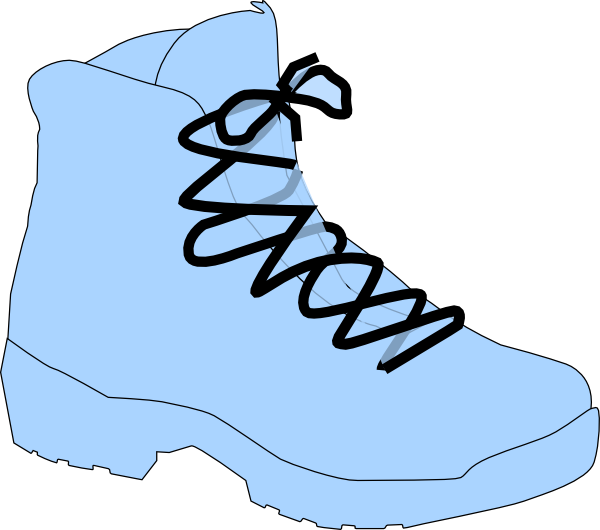Clipart Walking Walking Shoe - Hiking Boot Clip Art - Png Download (600x530), Png Download