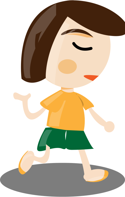 Girl Action - การ์ตูน เคลื่อนไหว Gif Clipart (506x800), Png Download