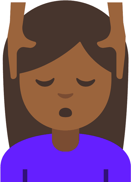Woman Getting Massage Emoji Clipart - Clip Art - Png Download (800x800), Png Download