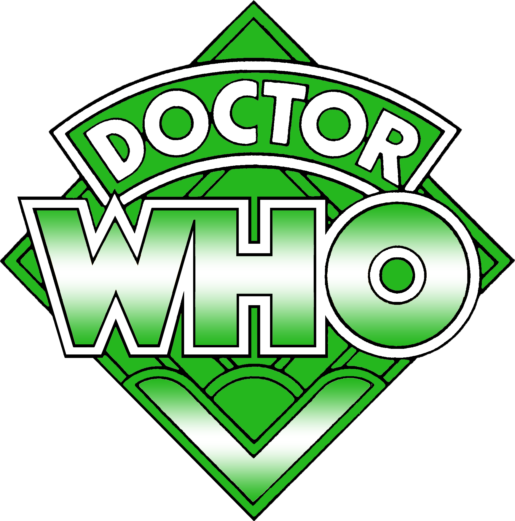 Fourth Doctor Brigadier Lethbridge-stewart Logo Television - Diamond Doctor Who Logo Png Clipart (1737x1755), Png Download