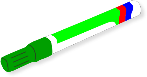 Green Marker Clip Art - Clip Art - Png Download (566x800), Png Download