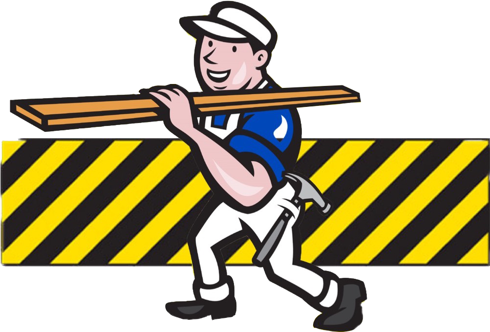 Jdk Construction - Carpenter Cartoon Clipart (1002x822), Png Download
