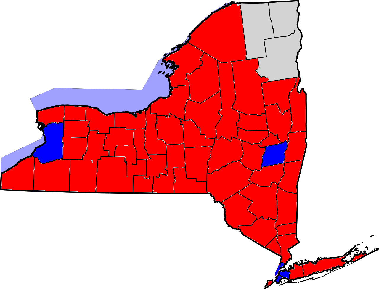 United States Senate Election In New York, 2000 - Washington State Split Into Two States Clipart (1280x976), Png Download