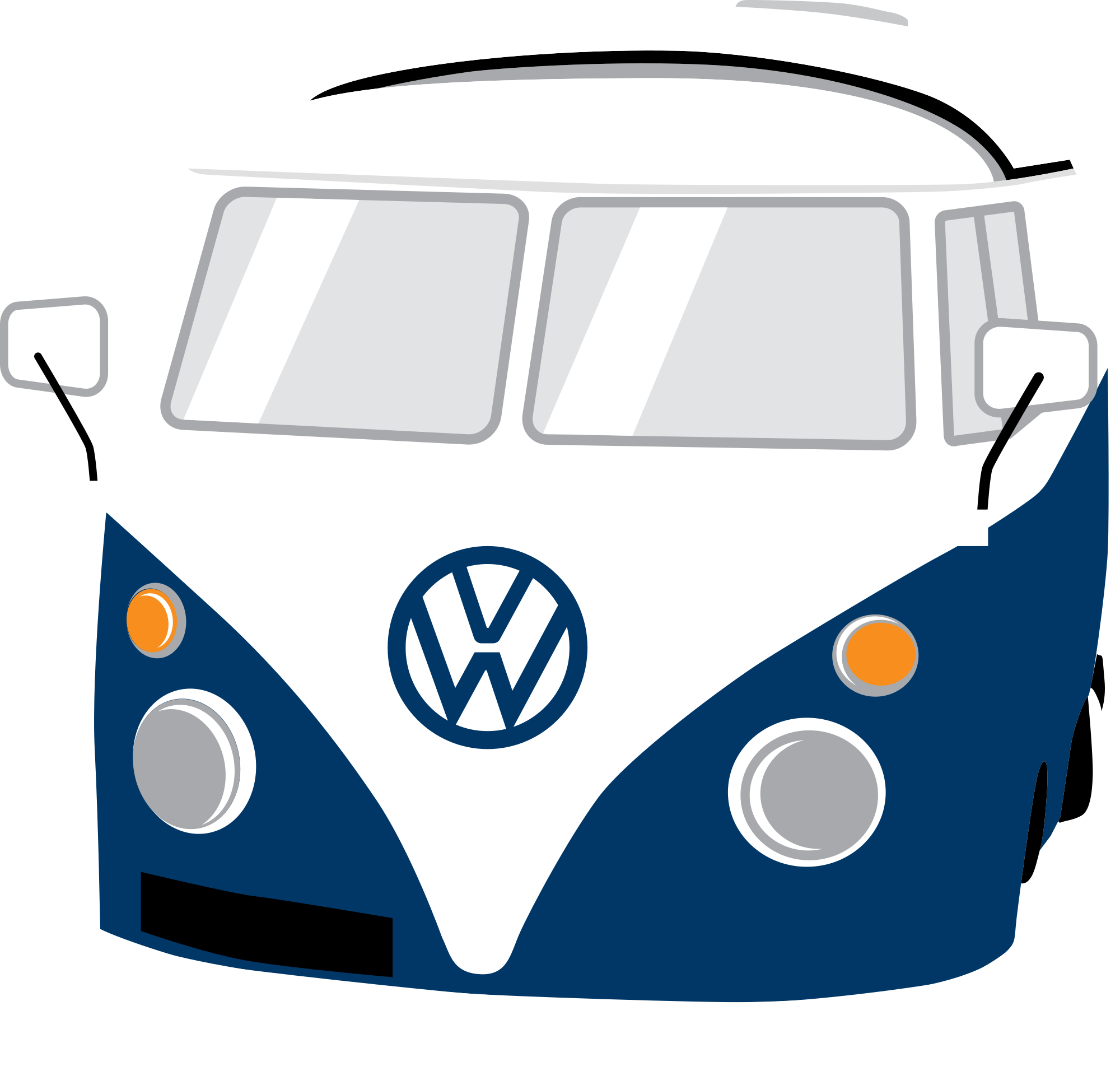 Onlinelabels Clip Art - Elgate Official Vw Camper Van Metal Bottle Opener + - Png Download (1000x968), Png Download