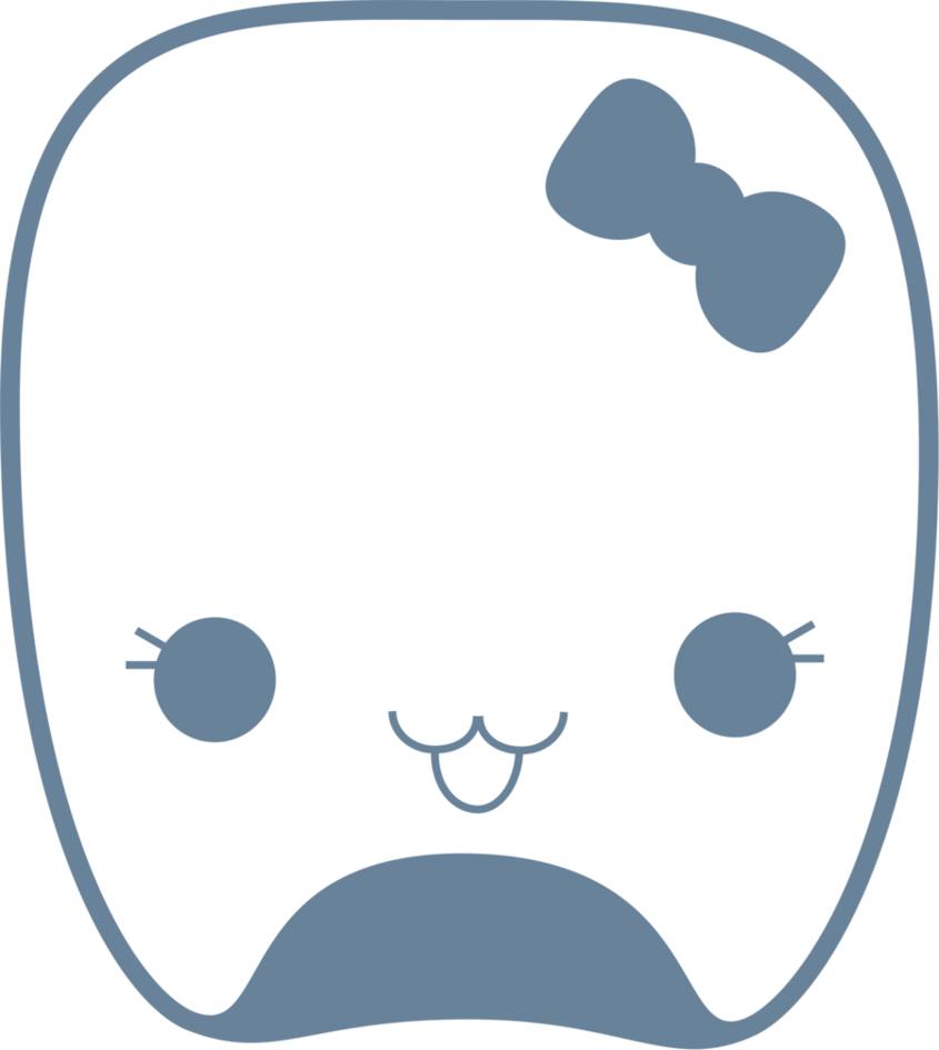Cute Teeth Png - Tooth Kawaii Png Clipart (845x945), Png Download