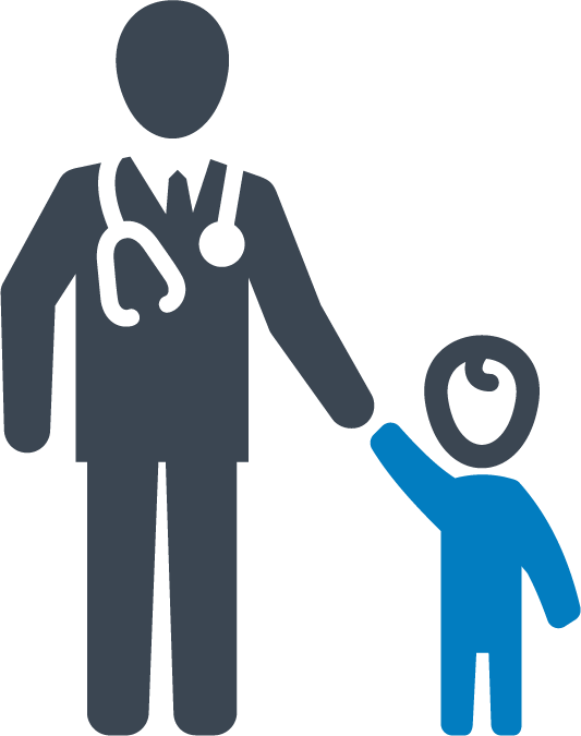 Paediatric Physical Therapy Department - Child Injury Icon Clipart (533x675), Png Download