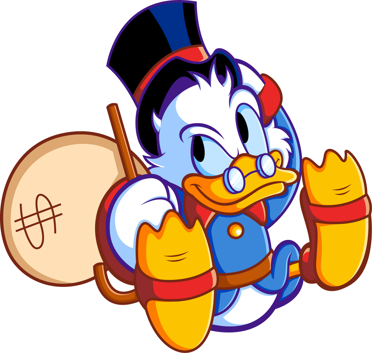 Browsing - Scrooge Mcduck Money Bag Clipart (900x855), Png Download