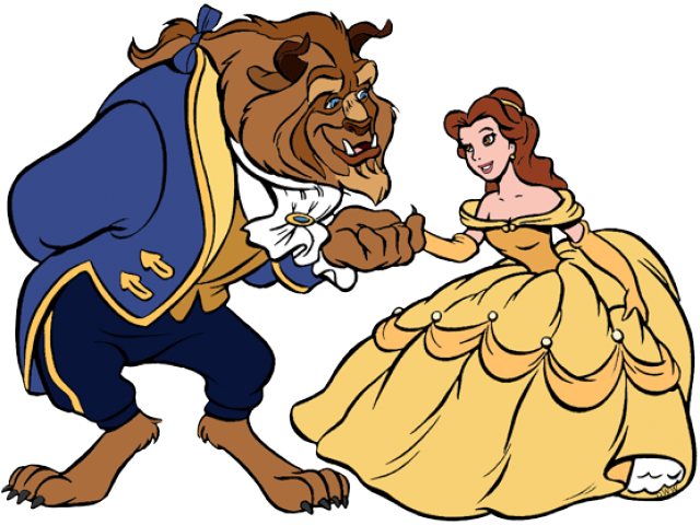 Beast Bowing To Belle Clipart (640x480), Png Download