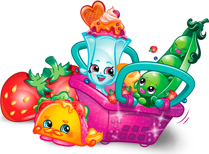 Shopkins Drawing Autocad Dxf - Shopkins Personajes Png Clipart (750x563), Png Download