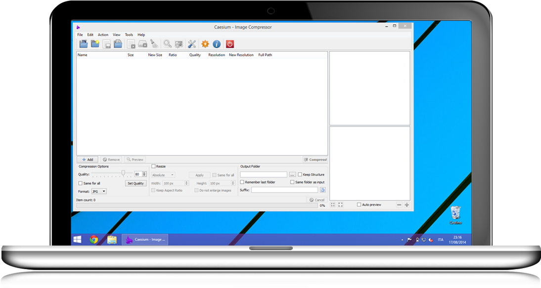 Caesium - Image Compressor - Operating System Clipart (1112x674), Png Download