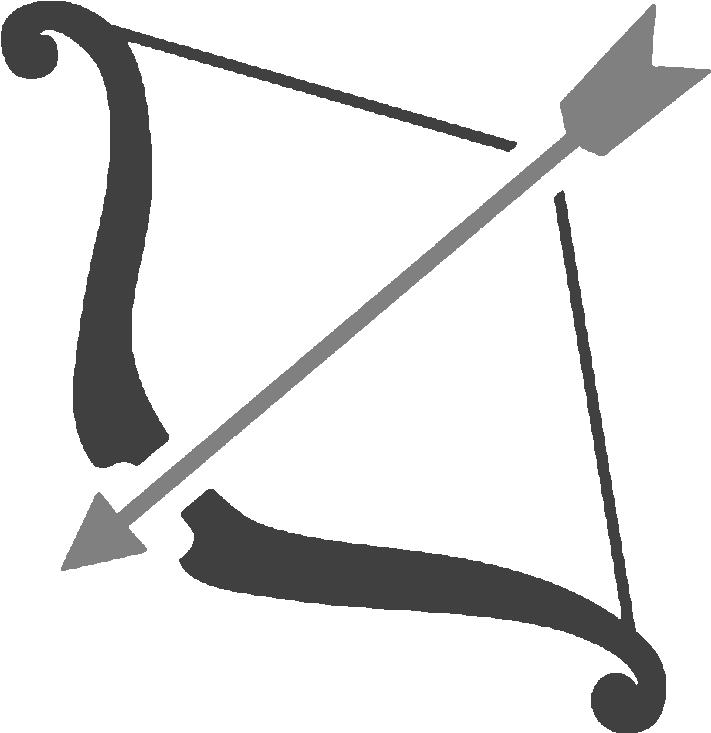 Clip Art Download Dark Fang Cutie Mark - Easy Bow And Arrow Drawing - Png Download (800x800), Png Download