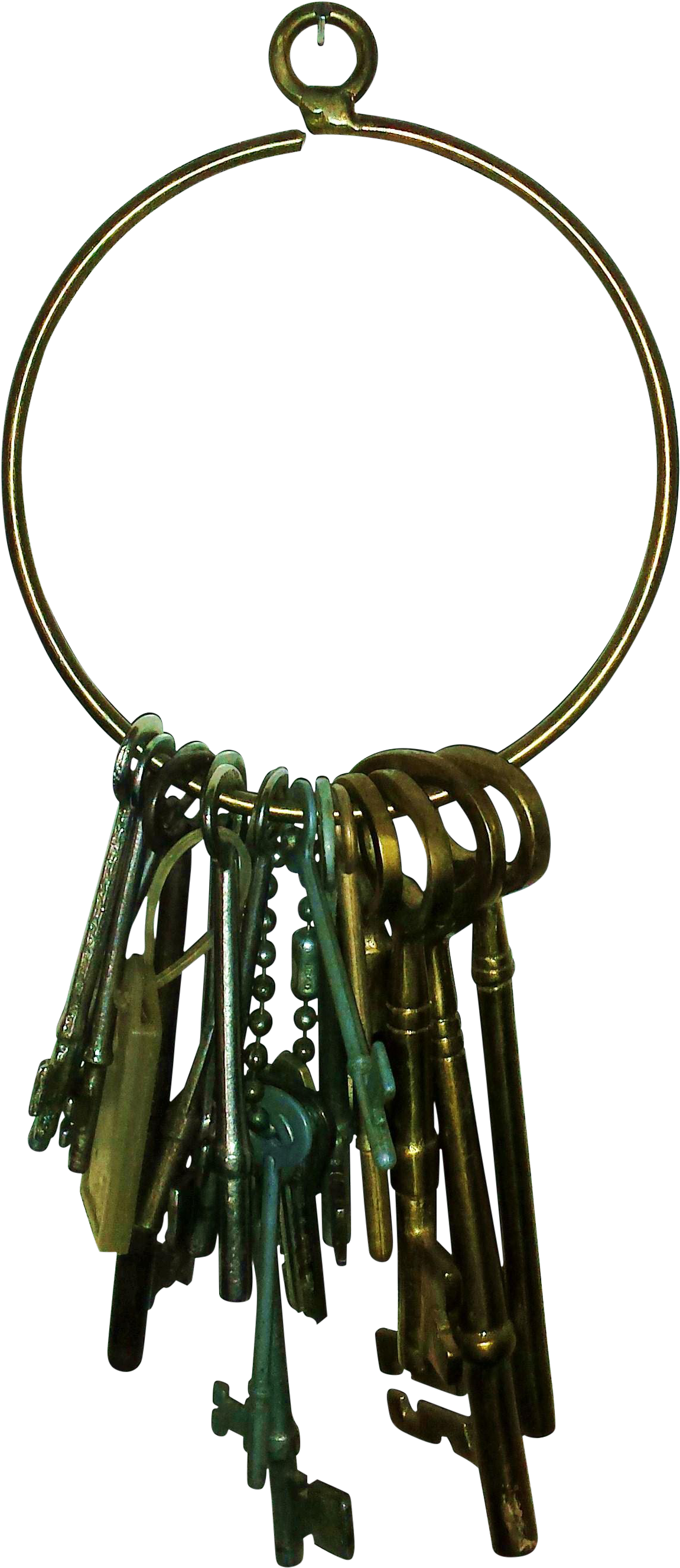 Png Ring Of Skeleton Keys Clip Art Free - Clip Art Transparent Png (1278x2948), Png Download