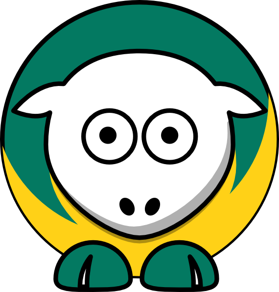Sheep - Siena Saints - Team Colors - College Football Clipart (570x598), Png Download