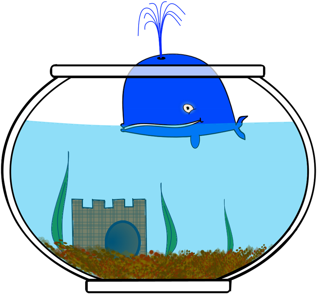 Wal,fish,small - Clip Art - Png Download (1280x1034), Png Download