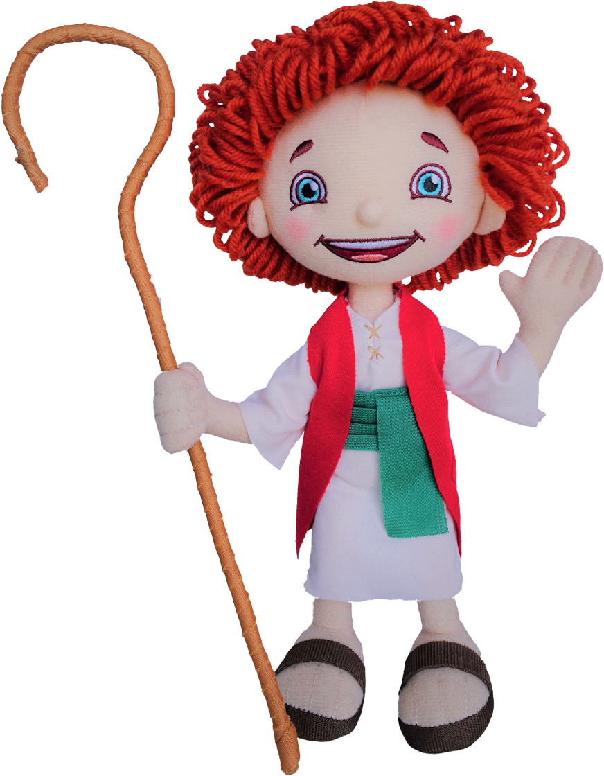 Individual Shepherd Boy & Staff Clipart (910x1200), Png Download