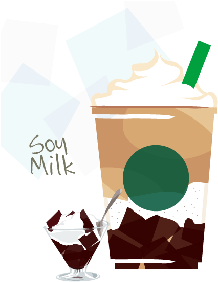 ソイ コーヒー ジェリー & クリーミー バニラ フラペチーノ® - Frappuccino Clipart (600x600), Png Download