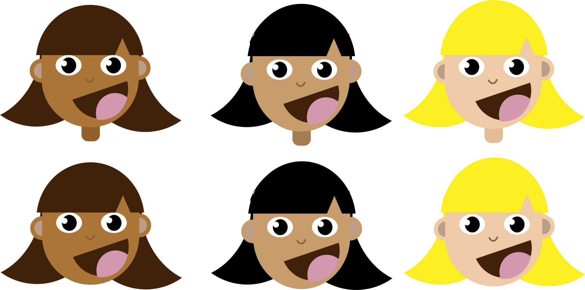 With Straight Hair Clipart Full Size Clipart 585835 Pinclipart