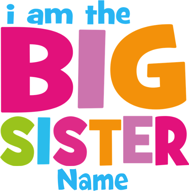 Big Sister Personalized Puzzle - Big Sister Personalized Shower Curtain Clipart (700x700), Png Download