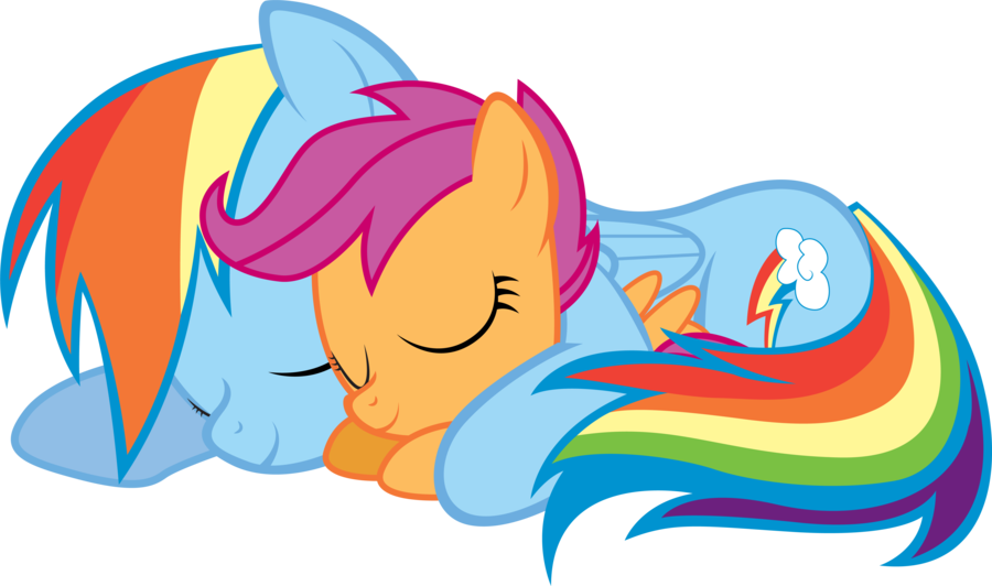 Mlp Rainbow Dash And Her Parents Clipart (900x532), Png Download
