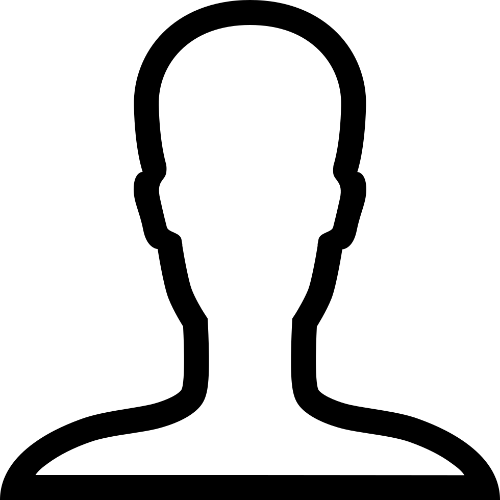 Person Outline - Ios Clipart (980x980), Png Download