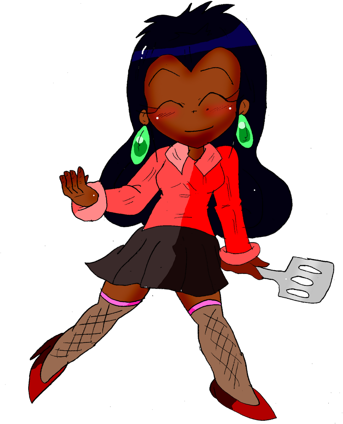 She Is The A-cook Of The Daishuto Diner, She Is Adulio's - Cartoon Clipart (1209x1600), Png Download