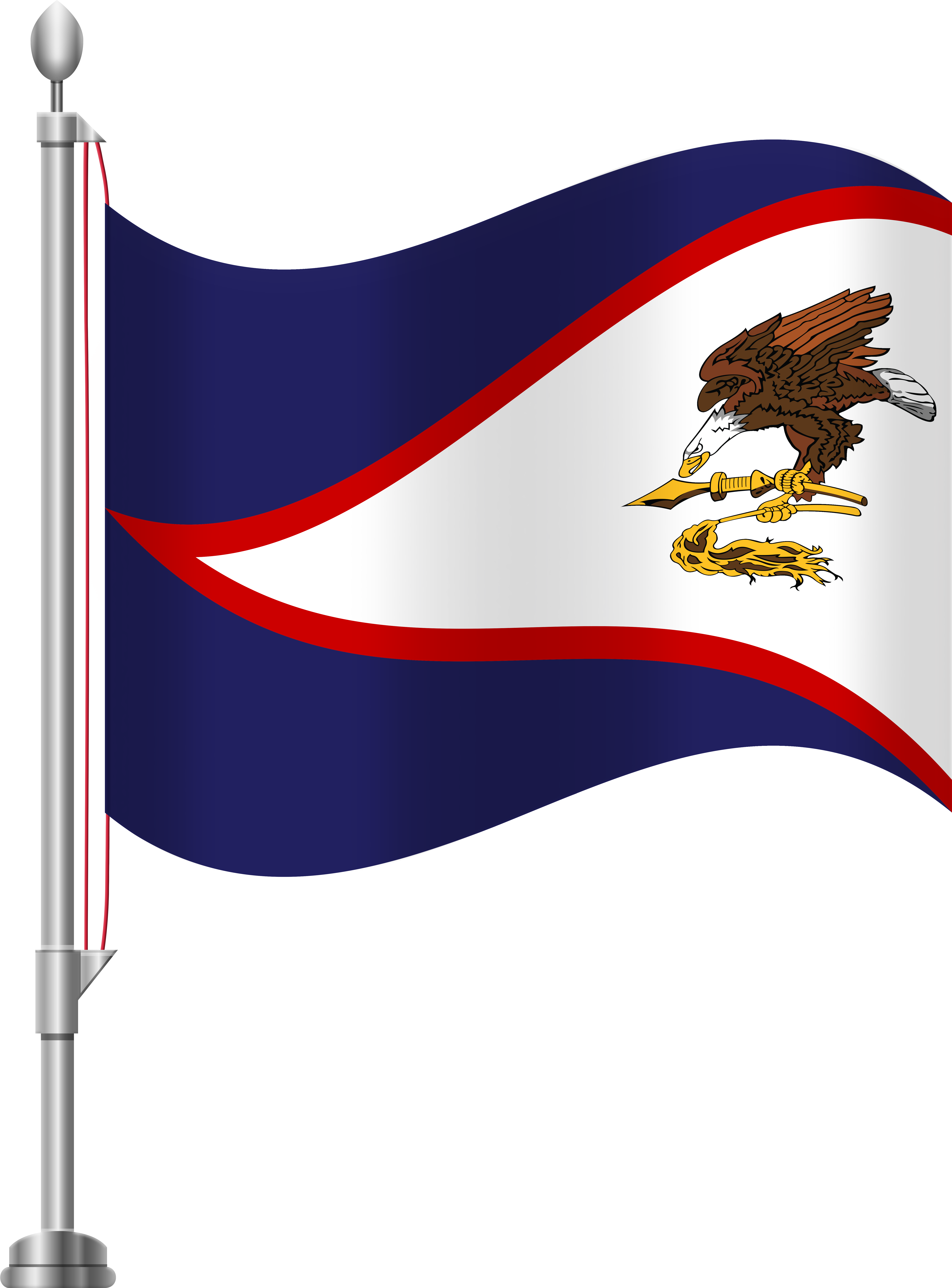 American Samoa Flag Png Clip Art Transparent Png (6141x8000), Png Download