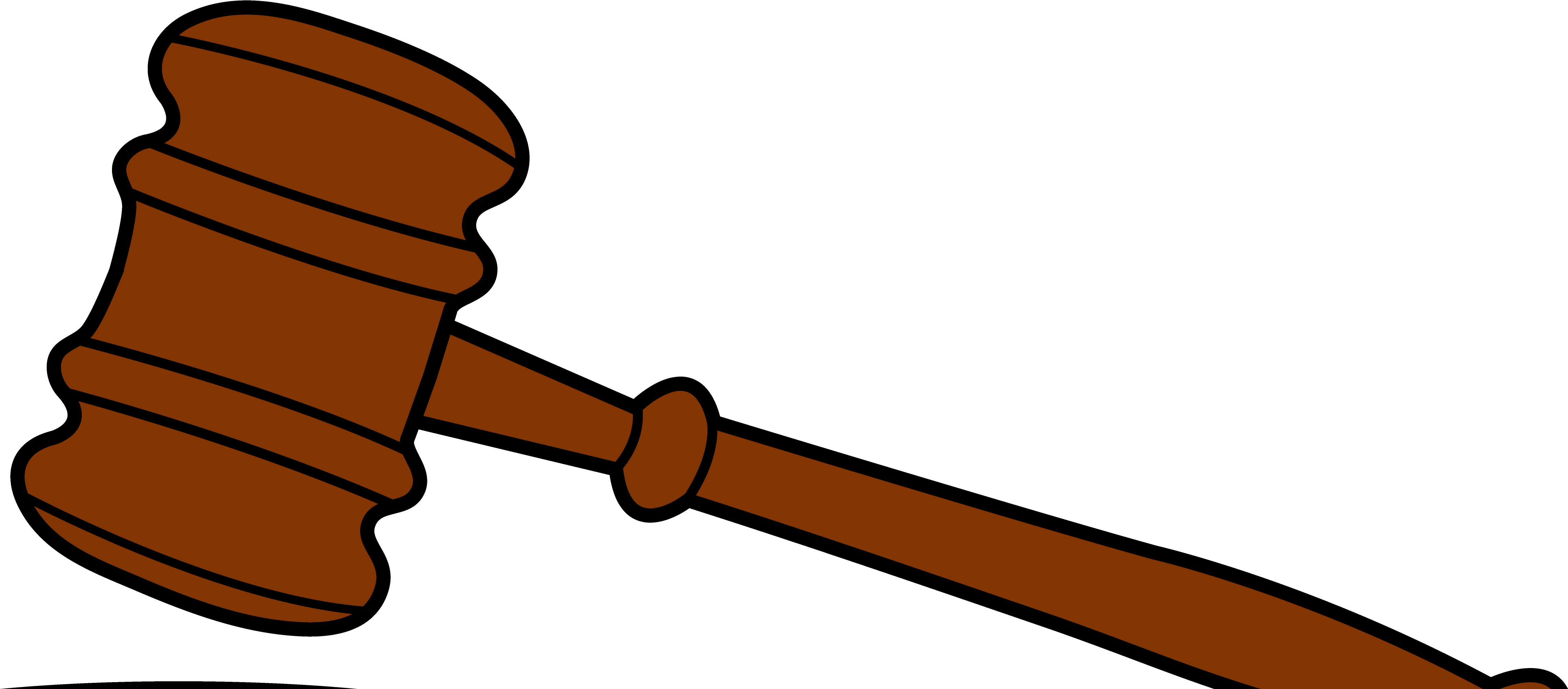 Gavel Clipart Trial - Court Mallet Clip Art - Png Download (4641x2006), Png Download