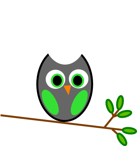 Owl Silhouette Clip Art - Owl And Olive Branch - Png Download (600x568), Png Download