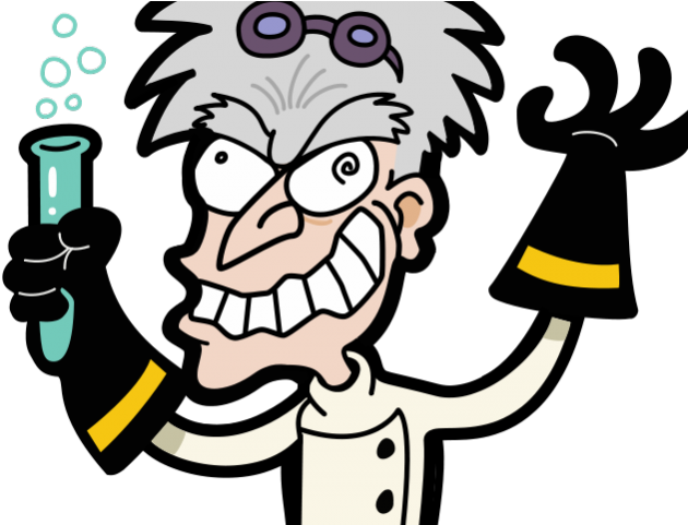 Brain Clipart Transparent Background - Mad Scientist - Png Download (640x480), Png Download