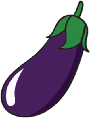 Jam Clip Art Transprent - Purple Eggplant Clipart - Png Download (540x596), Png Download