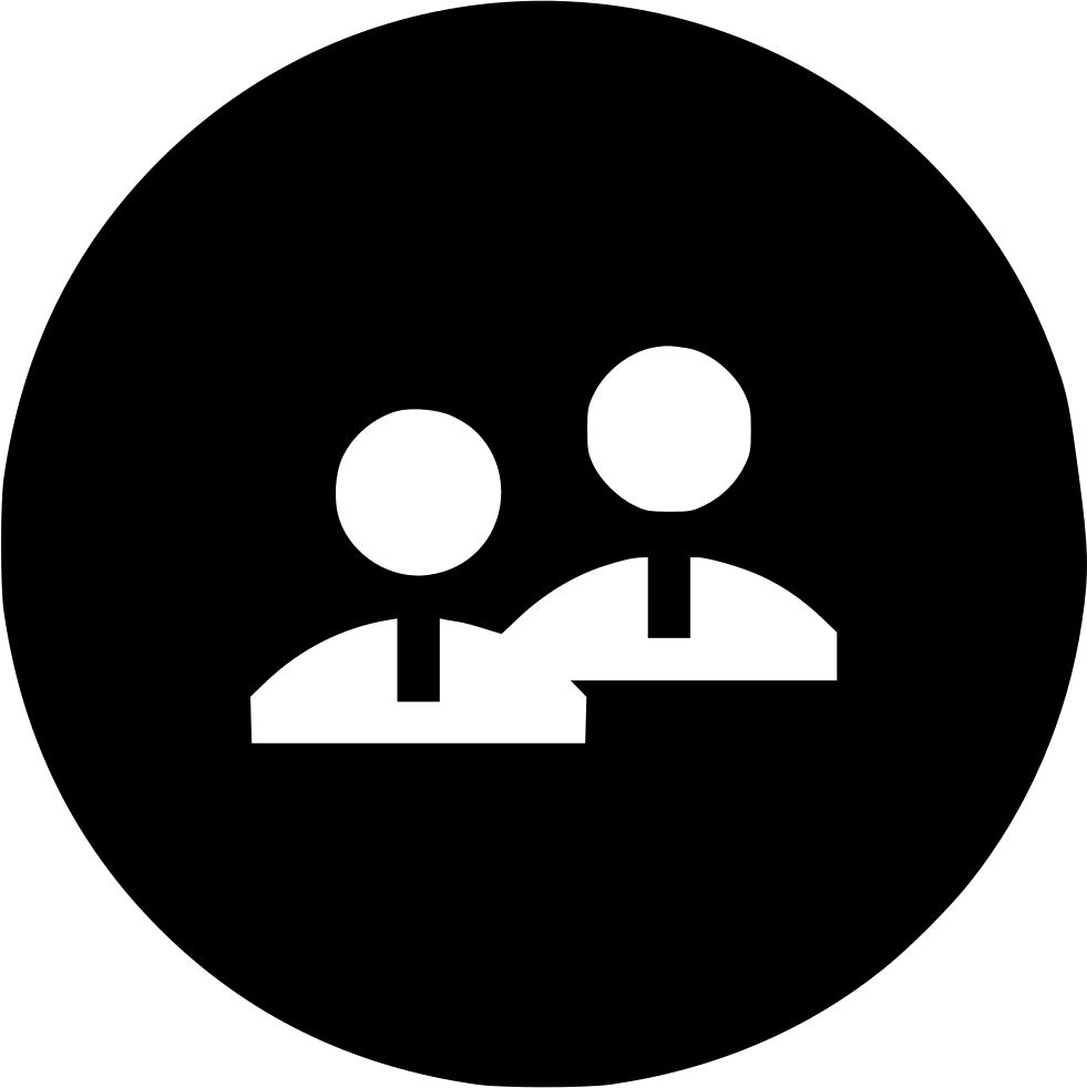 Human Resource Hr Interview User Discussion Strategy - Home Icon Png Black Clipart (981x982), Png Download