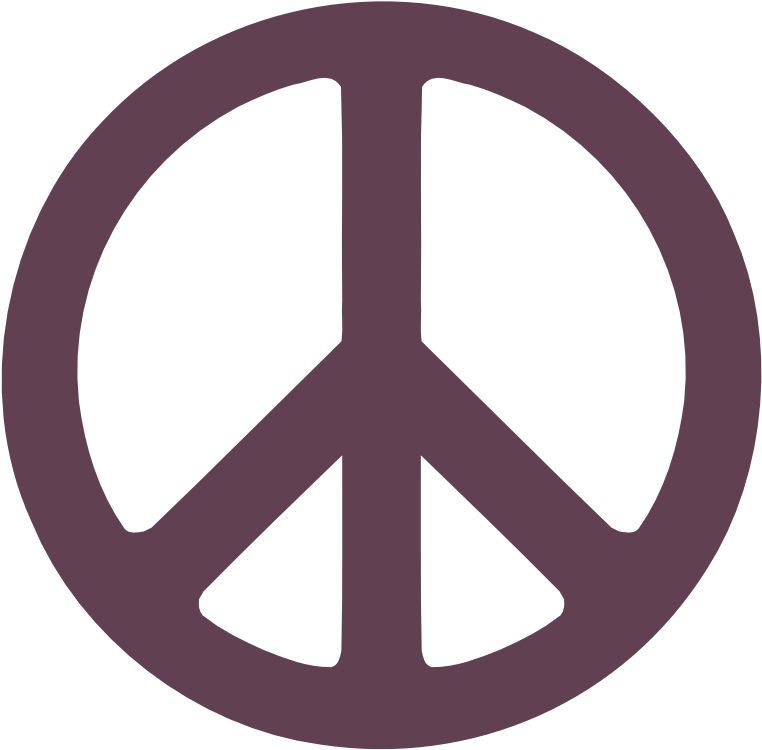 Eggplant Images - Purple Peace Sign Clipart (777x777), Png Download