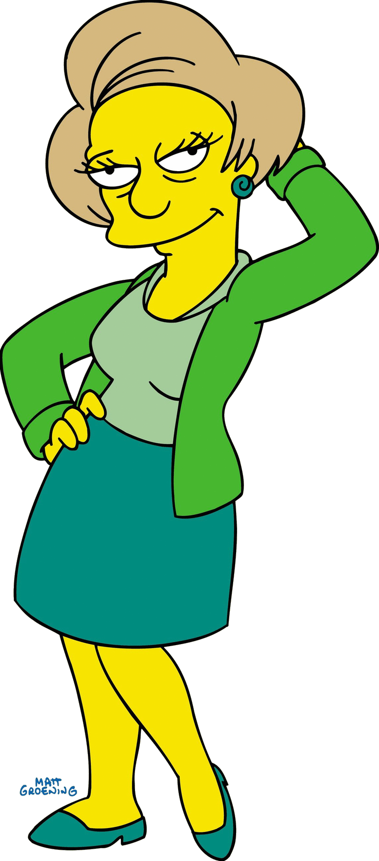 Tgif Funny Fix For December 12, - Los Simpsons Edna Krabappel Clipart (772x1751), Png Download