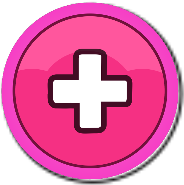 Gold Round Button Png Icons - Cartoon Car Battery Clipart (600x600), Png Download