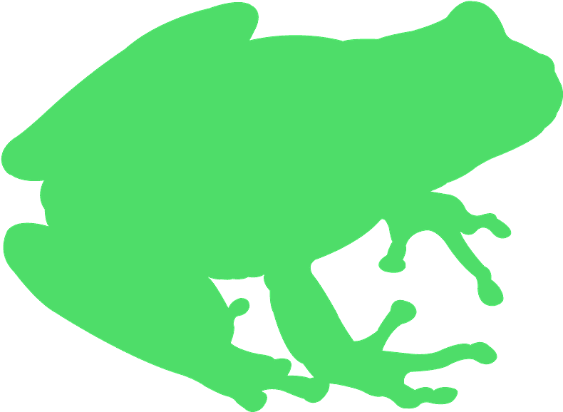 Frog Silhouette Clipart (800x588), Png Download