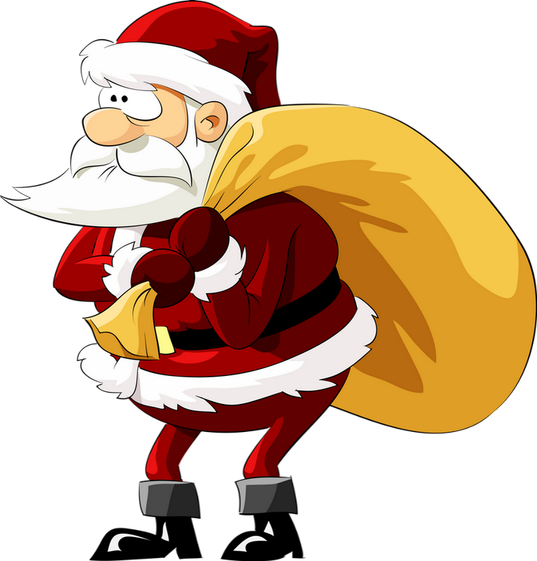 Père Noël Png - Cartoon Clipart (765x800), Png Download
