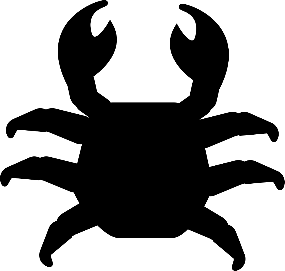 Crab Cake Vector Graphics Computer Icons Illustration - Top View Of Animals Clipart (981x934), Png Download