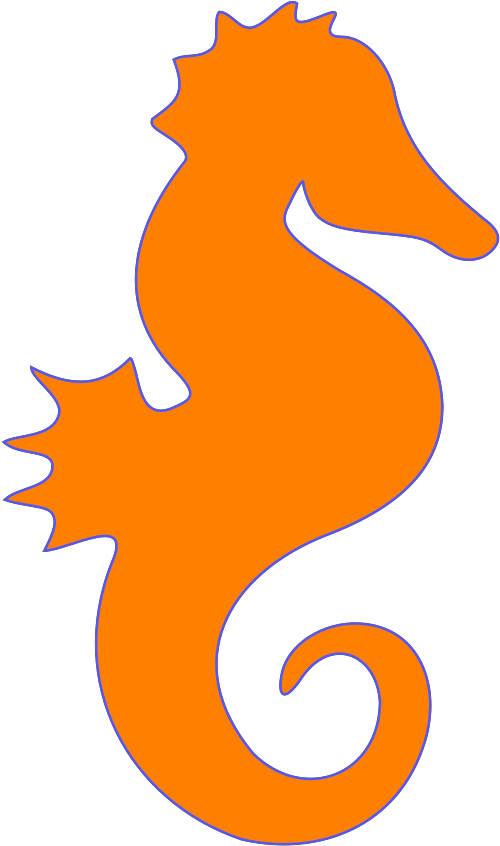 Seahorse Silhouette Clipart (1600x1600), Png Download