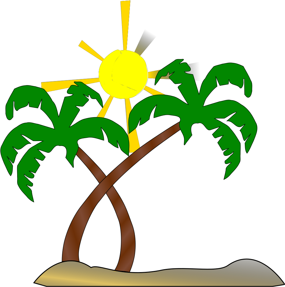 Download Palm Tree Beach Clipart - Png Download (#5801112) - PinClipart